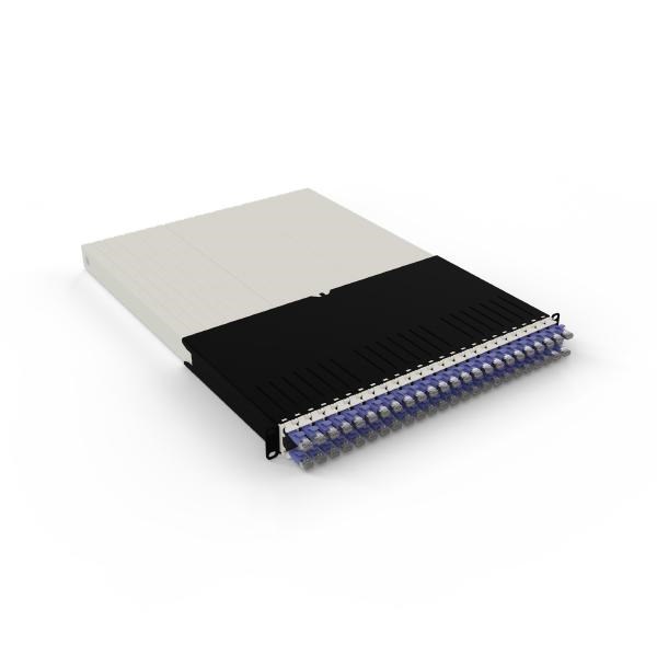 Patchbox.One 30Ru STP Violet Cat6A Cable Management System, Includes 24X 30Ru Violet Casettes, 3X Patchcatch Pairs &Amp; 1X Mounting Rail Pair