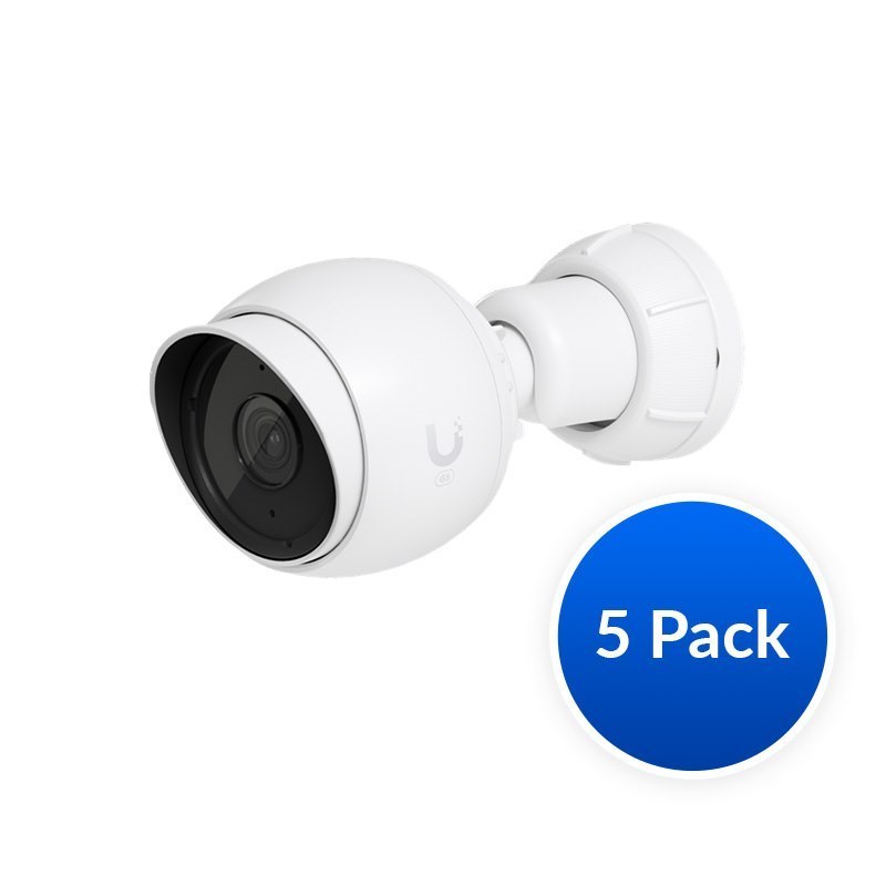 Ubiquiti UniFi Protect Camera G5-Bullet 5-Pack, Next-Gen Indoor/Outdoor 2K HD PoE Camera, Polycarbonate Housing, Partial Outdoor Capable
