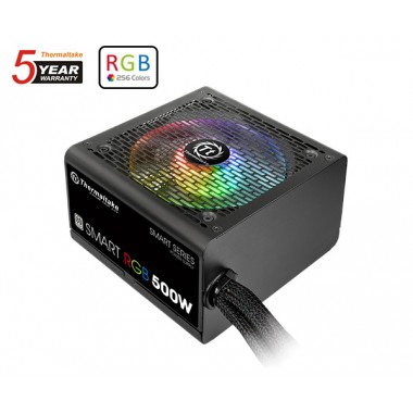 ThermalTake THM Psu 500W-Smart-Rgb-80Plus-White