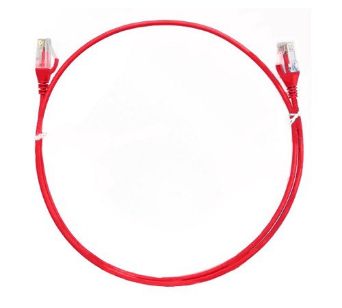 8Ware 8WR Cab Nw-Cat6-1M-Ultra-Thin-Red