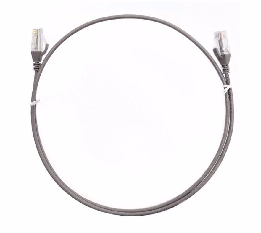 8Ware Cat6 Ultra Thin Slim Cable 0.5M / 50CM - Grey Color Premium RJ45 Ethernet Network Lan Utp Patch Cord 26Awg