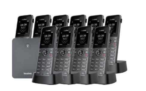 Yealink W73H Cordless DECT Handset w/ W70B DECT Base Station (Ten Handset Pack)