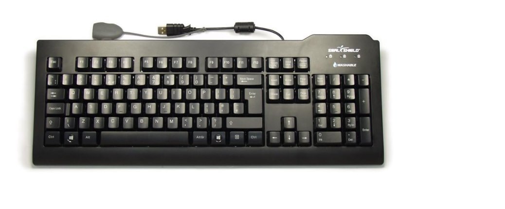Silver Seal The Antimicrobial Washable Keyboard in Black