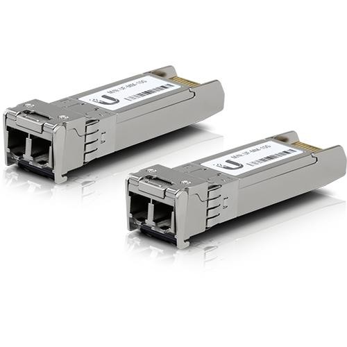 Ubiquiti UF-MM-10G 10-Gigabit Multimode Fibre SFP+ Transceiver, LC Connector, Two Pack (up to 300m)
