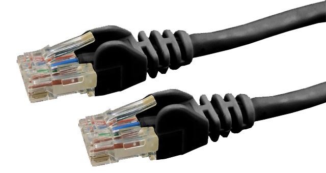 Dynamix 2M Cat6 Black Utp Patch Lead (T568a Specification) 250MHz Slimline Snagless Moulding