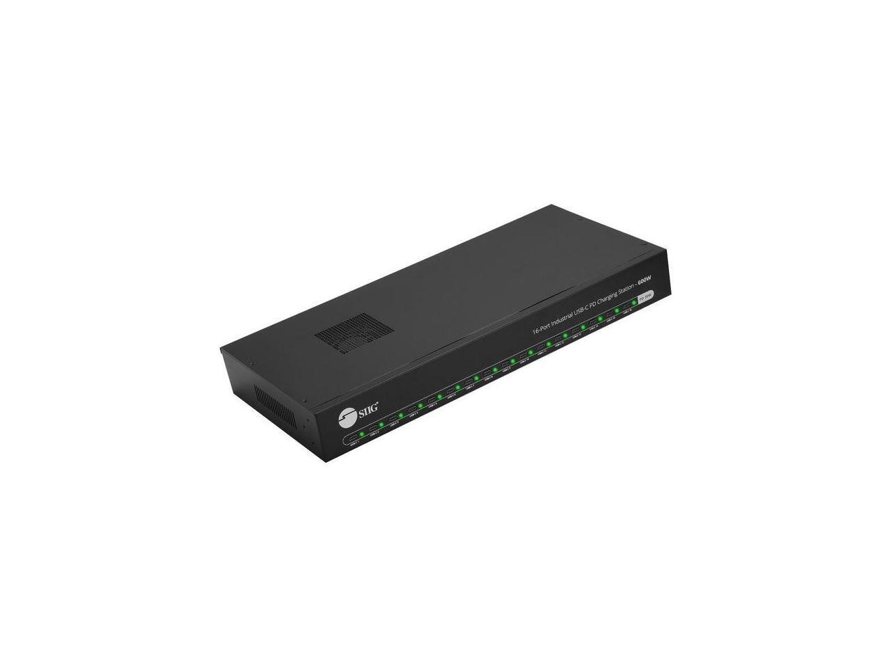 16-Port Industrial USB-C PD Charging Station - 600W