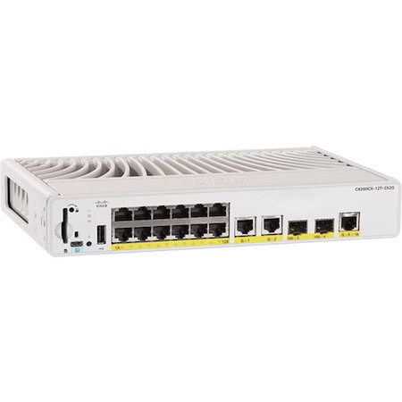 Catalyst 9000 Compact Switch 12-Port PoE+, 240W, Essentials + C9200CX Cisco DNA Essentials,5Y Term License, 12P - 60.00 Months