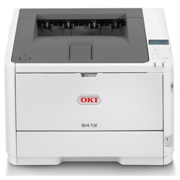 Oki B412DN A4 Mono 3YR RTB 33PPM 512MB Ram, Usb2, Lan, 350SHT, Duplex