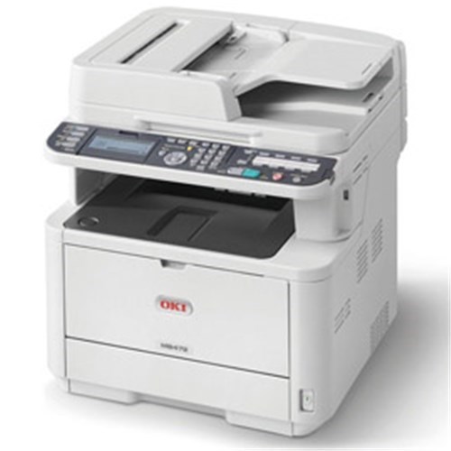Oki MB472DNW Mono A4 33PPM Network Wireless Airprint PCL Dup Adf 350 Sheet +Options 4-In-1 MFP