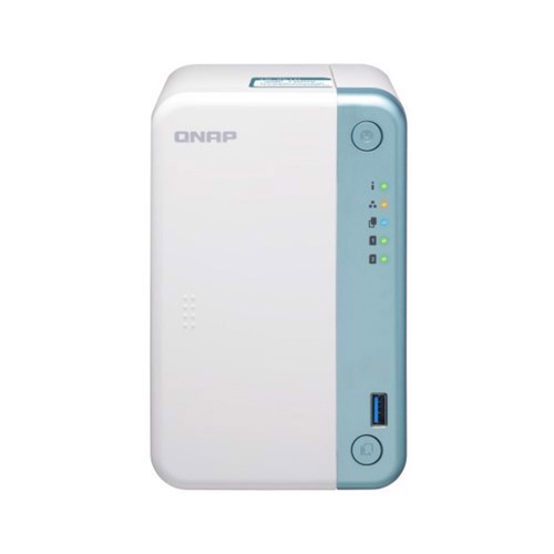 Qnap TS-251B-4G Nas Tower Dual Core 2GHZ Celeron Processor 2 X Sata6 HDD Max, 4GB DDR3L Ram