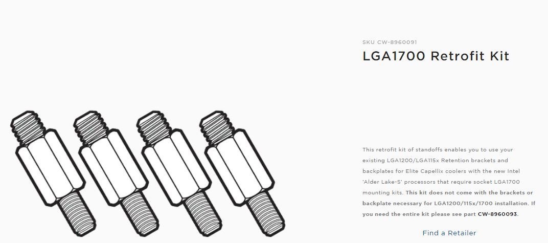 Corsair Lga1700 Retrofit Kit