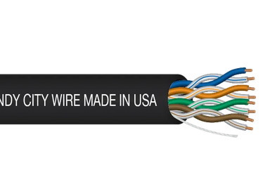 Cat6 - UNS SOL CMR - Black - Single Data Run