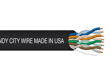 Cat6 - UNS SOL CMP - Black - Single Data Run