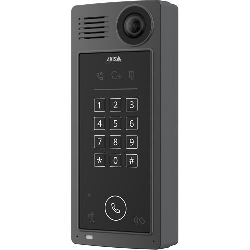 AXIS 6MP IP Network Video Door Station with Integrated RFID Reader and Keyboard