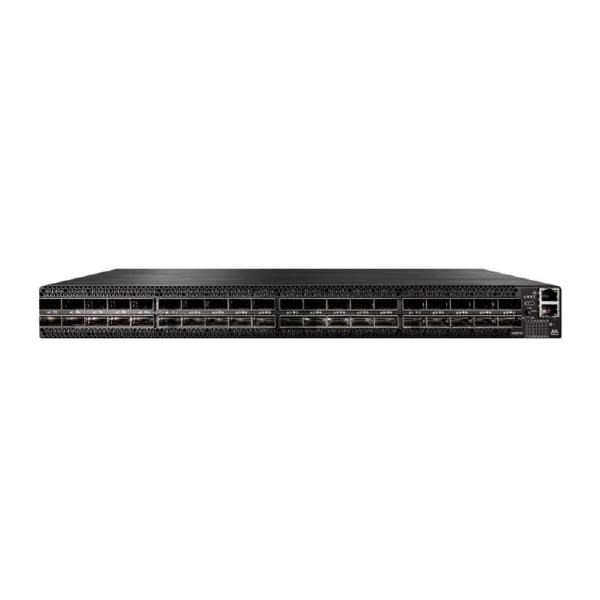 Nvidia Quantum 2 Based NDR InfiniBand Switch, 64 NDR Ports, 32 Osfp Ports, 2 Power Supplies (Ac), Standard Depth, Managed, C2P, Rail