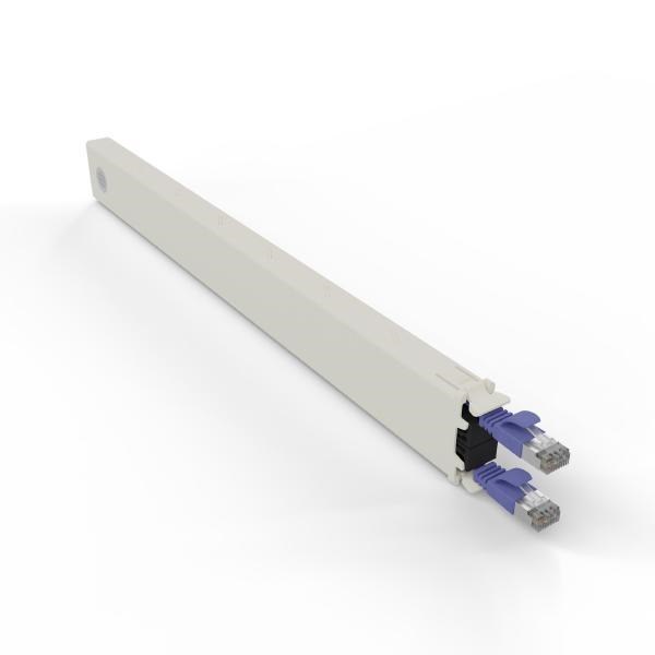 Patchbox.One 8Ru STP Violet Cat6A Cable Management Cassette, To Be Installed In Patchbox.One Frame (Poneframe)