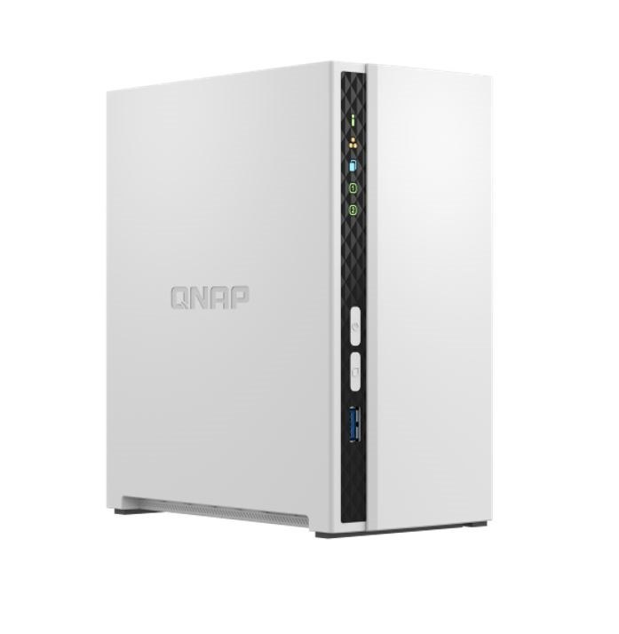 Qnap 2-Bay Nas 3.5"(0/2), Arm QC-2.0GHz, 2GB, GbE(2), Usb(3), TWR, 2YR WTY