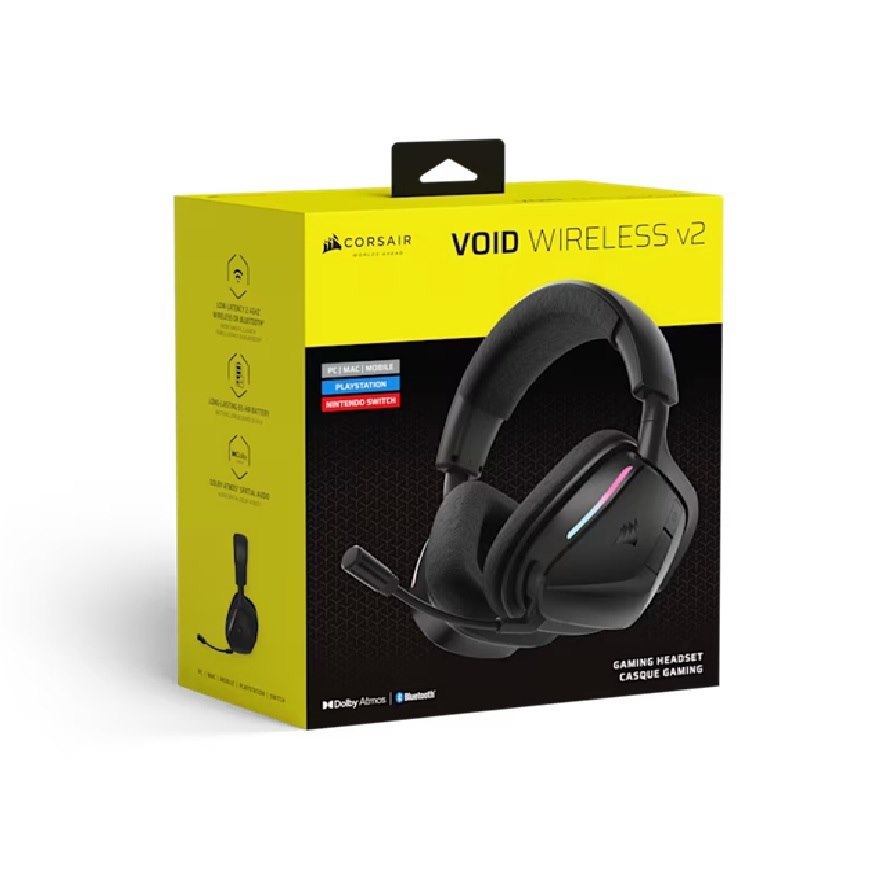 Corsair Headset Void WL V2, Carbon