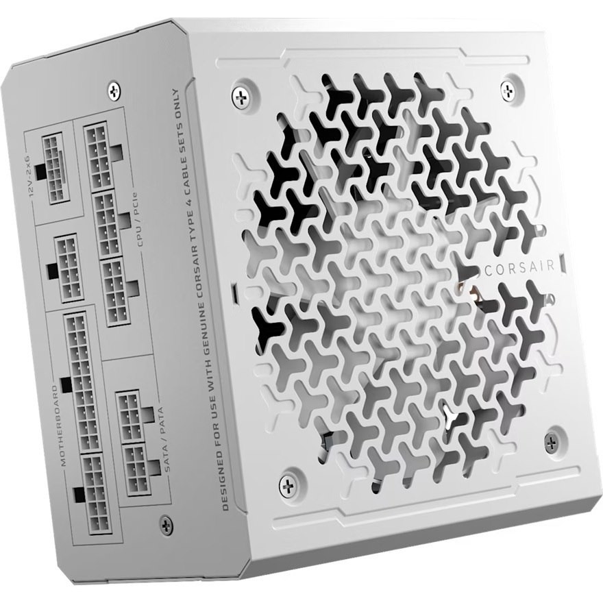 Corsair RMe Series RM1000e White Fully Modular Cybenetics Gold Atx 3.1 Power Supply
