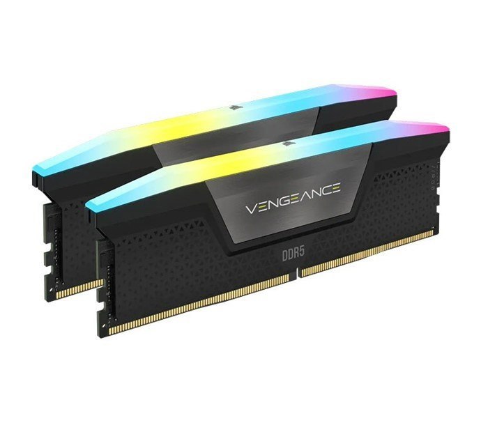 Corsair Vengeance RGB 32GB (2x16GB) DDR5 Udimm 6400MHz C32 1.35V Desktop Gaming Memory Black