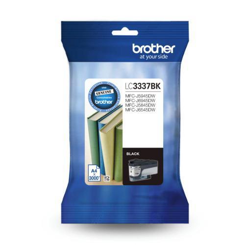 Brother LC3337BK *New*Black Ink Cartridge To Suit Mfc-J5945dw/Mfc-J6945dw/Mfc-J5845dw/Mfc-J6545dw-Up To 3000 Pages