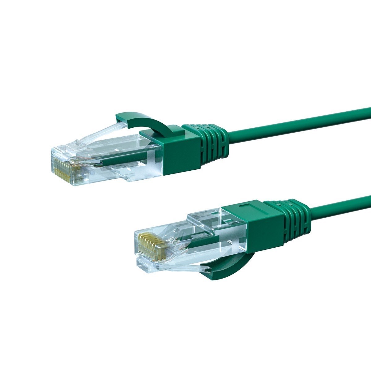 4Cabling 1M Cat6a Thin U/Utp LSZH 28 Awg RJ45 Network Cable | Green