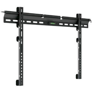 Brateck 37"-70" Ultra-Slim Fixed Wall Bracket. Max Load: 65KG. Vesa Support Up To 800X400. Built-In Bubble Level. Curved Display Compatible. Colour: Black.