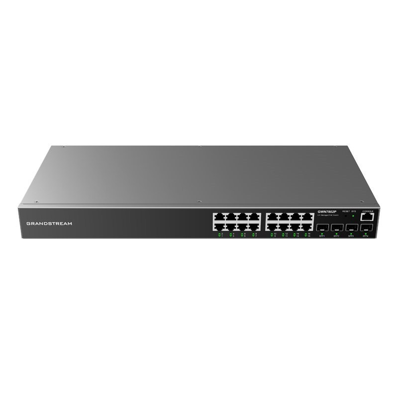 Grandstream GWN7802P 16 Port Gigabit PoE Managed Switch