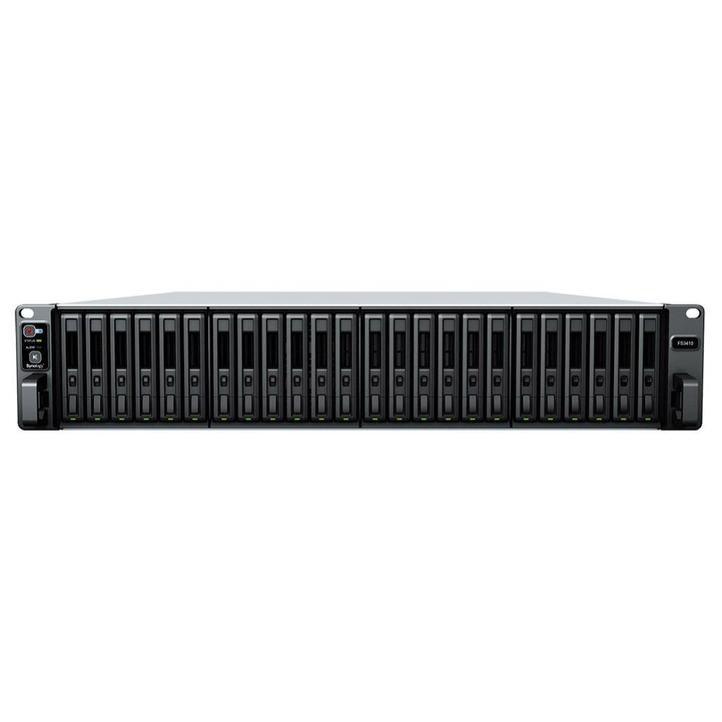 Synology FS3410 24Bay Nas Intel Xeon D-1541 16GB DDR4 Ecc 4x1GbE 2x10GbE 2xUSB3.2 2xGen3x8 Slots 2U PR 5YR WTY