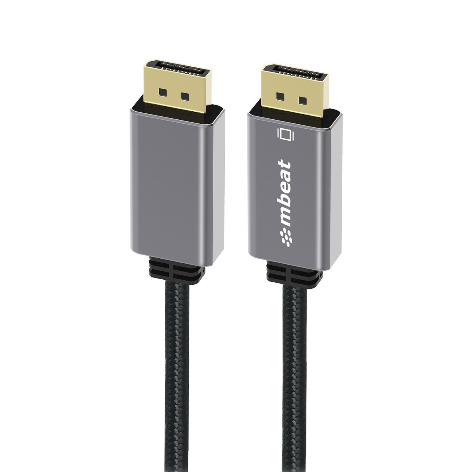 Mbeat® Tough Link 1.8M Display Port Cable V1.4 - Connects Computer, Laptop To HDTV, Monitor, Gaming Console, Supports 8K@60Hz (7680×4320) -Space Grey