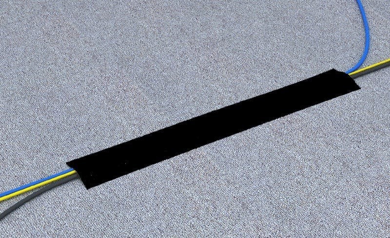 4Cabling Cable Cover For Carpet 900MM Black