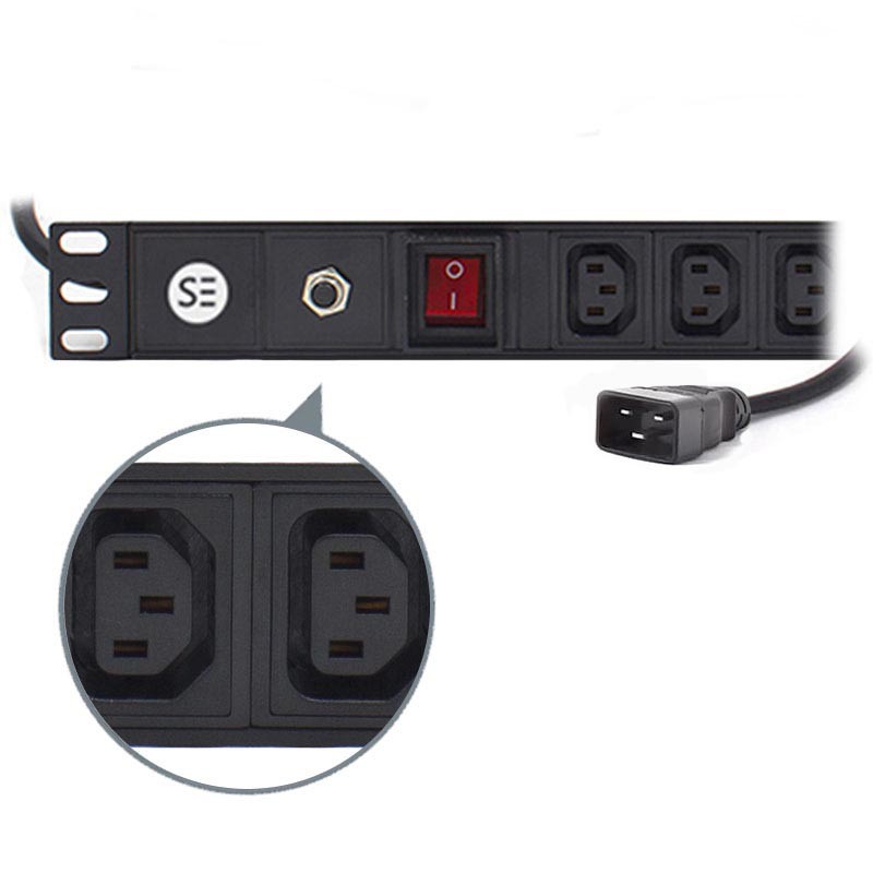 Serveredge Premium 8 Port Iec Pdu (8) Iec C13 Output & (1) Iec C20 Input 16 A 240 V