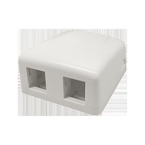 4Cabling Double Keystone Surface Mount Box