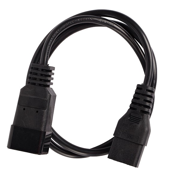 4Cabling Iec C19 To C20 Power Cable 15A Black 2M