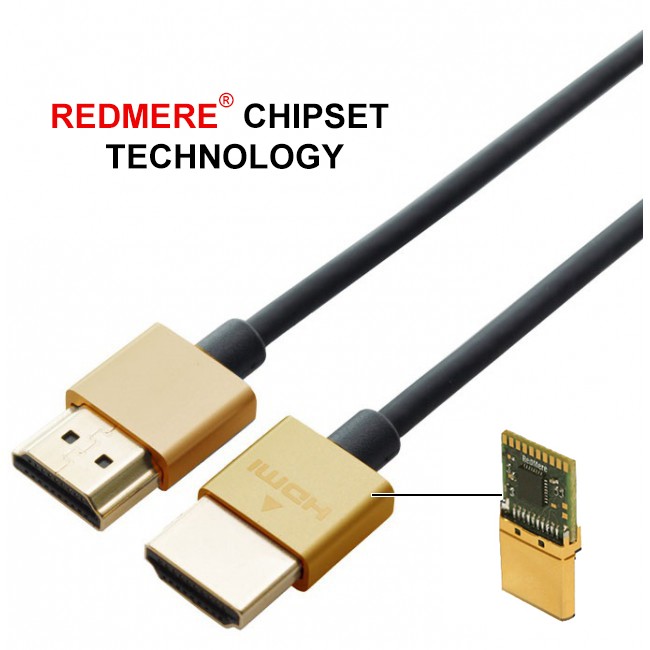 4Cabling 3M Hdmi Cable V2.0 High Speed With Ethernet: Ultra Slim Round Series - W/ Chipset