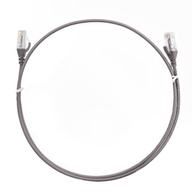 4Cabling 1.5M Cat 6 Ultra Thin LSZH Ethernet Network Cables: Grey