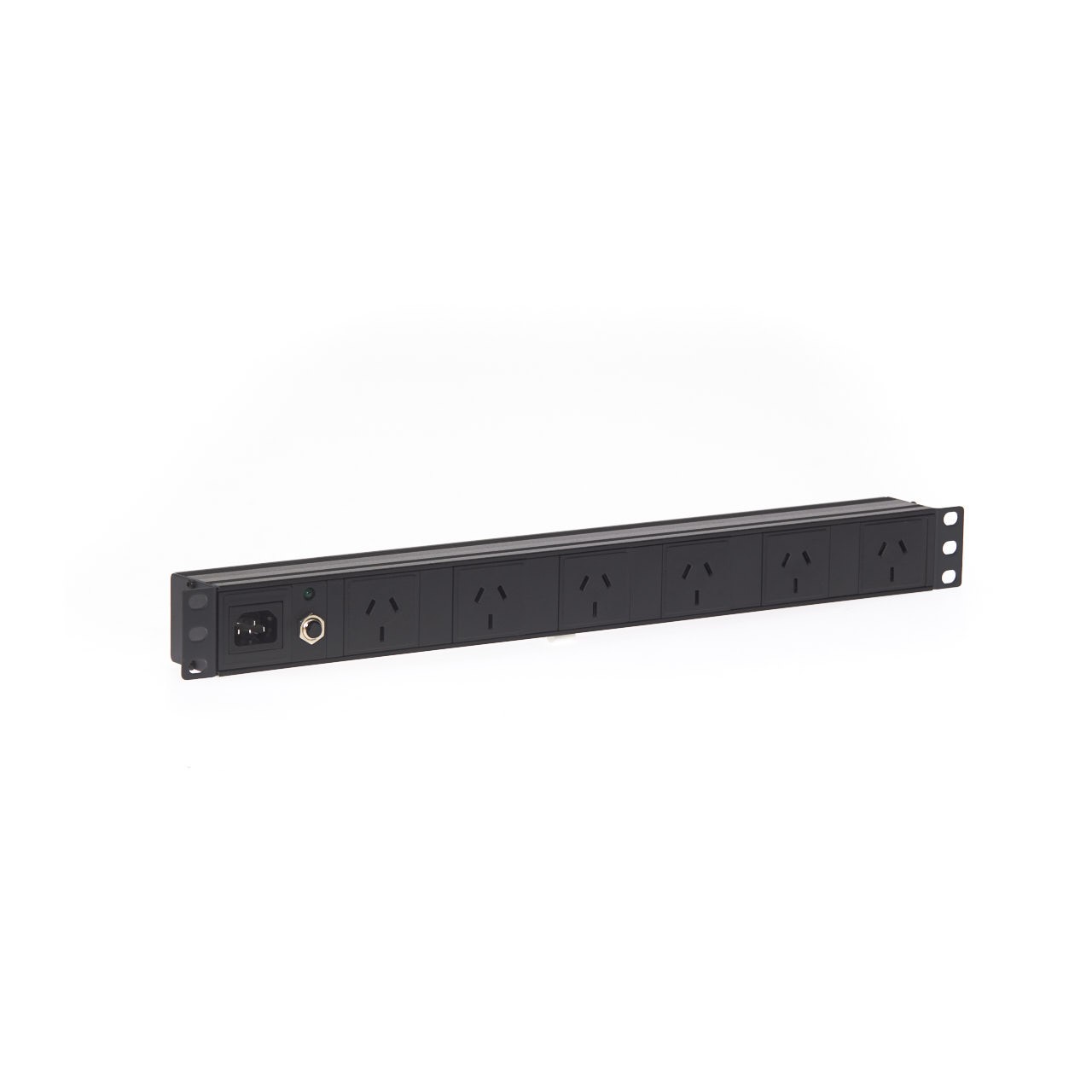 1RU 6 Way GPO Horizontal Rack Mount PDU Power Rail