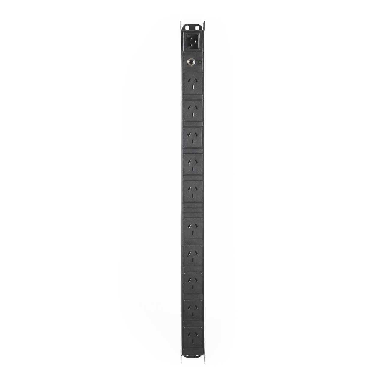 Vertical 19" 10 Way GPO PDU Rack Mount Power Rail