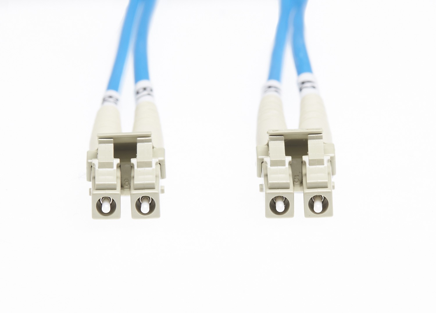 0.5m LC-LC OM4 Multimode Fibre Optic Cable: Blue