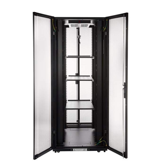 4Cabling 45RU 800mm Wide x 800mm Deep Server Rack with Bi-Fold Mesh Door