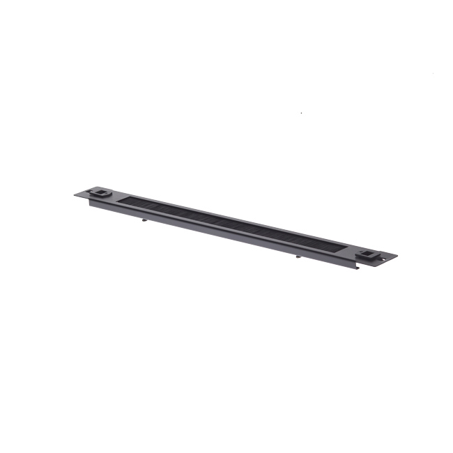 4Cabling 1Ru 19" Brush Panel. Snap In