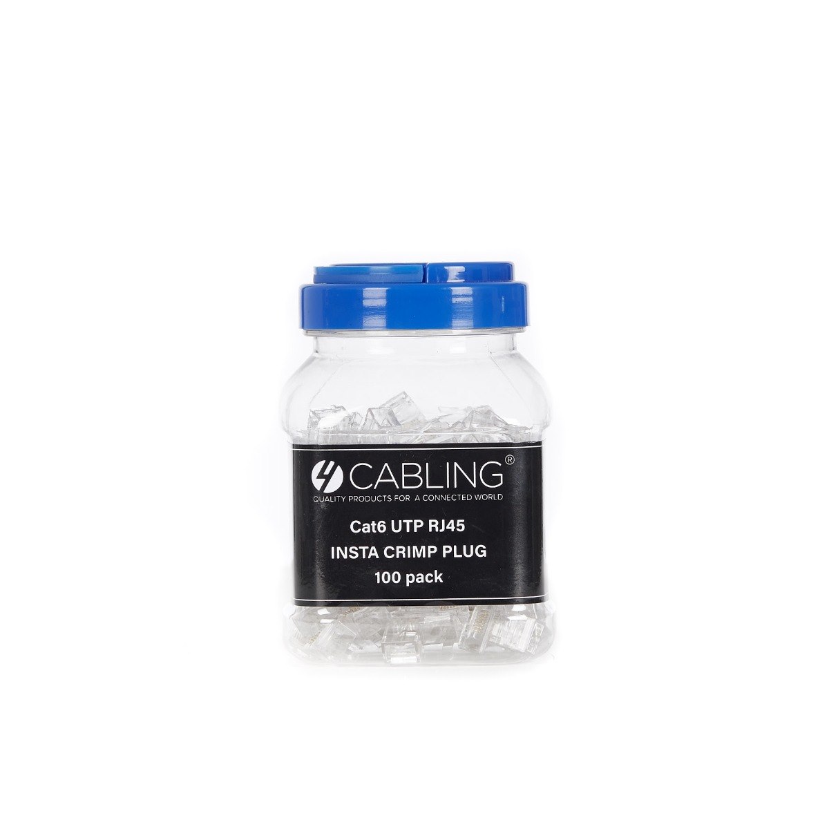 4Cabling Cat6 Utp RJ45 Insta Crimp Plug 100 Pack