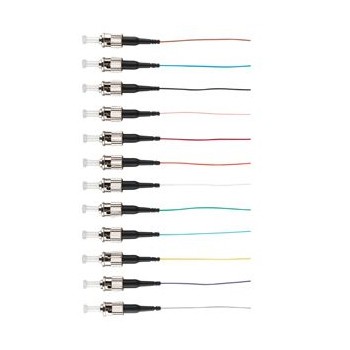 2m Fibre Pigtail ST OM4 Multimode Backward Compatible With OM3 | 12 Pack