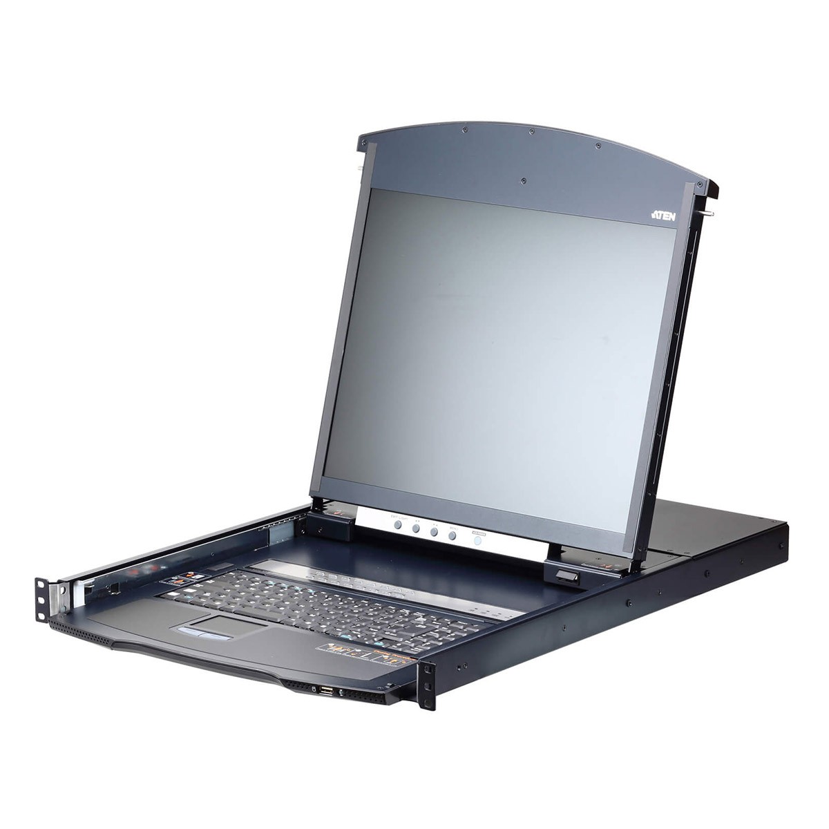 ATEN 19" DUAL RAIL 16 PORT LCD KVM OVER IP