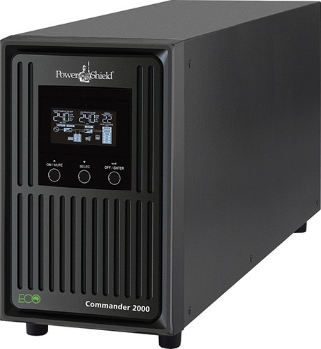 PowerShield Commander 1100VA/990W - 10Amp, Line Interactive Pure Sine Wave Tower UPS with AVR, 2 AUS sockets, 10A, C13 x 3, 2-year warranty