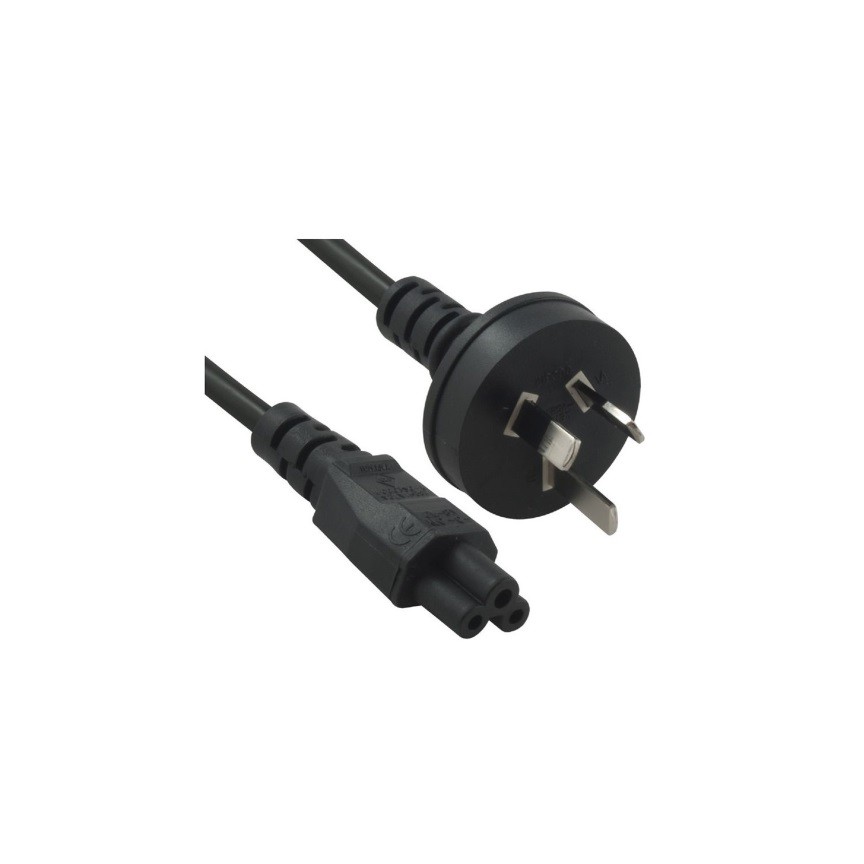 8ware 5m AU Power Lead Cord Cable 3-Pin AU to ICE 320-C5 Cloverleaf Plug Mickey Type Black Male to Female 240V 7.5A 3 core Notebook/Laptop AC Adapter