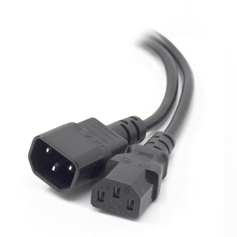 Alogic 5M Iec C13 To Iec C14 Computer Power Extension Cord - Male To Female