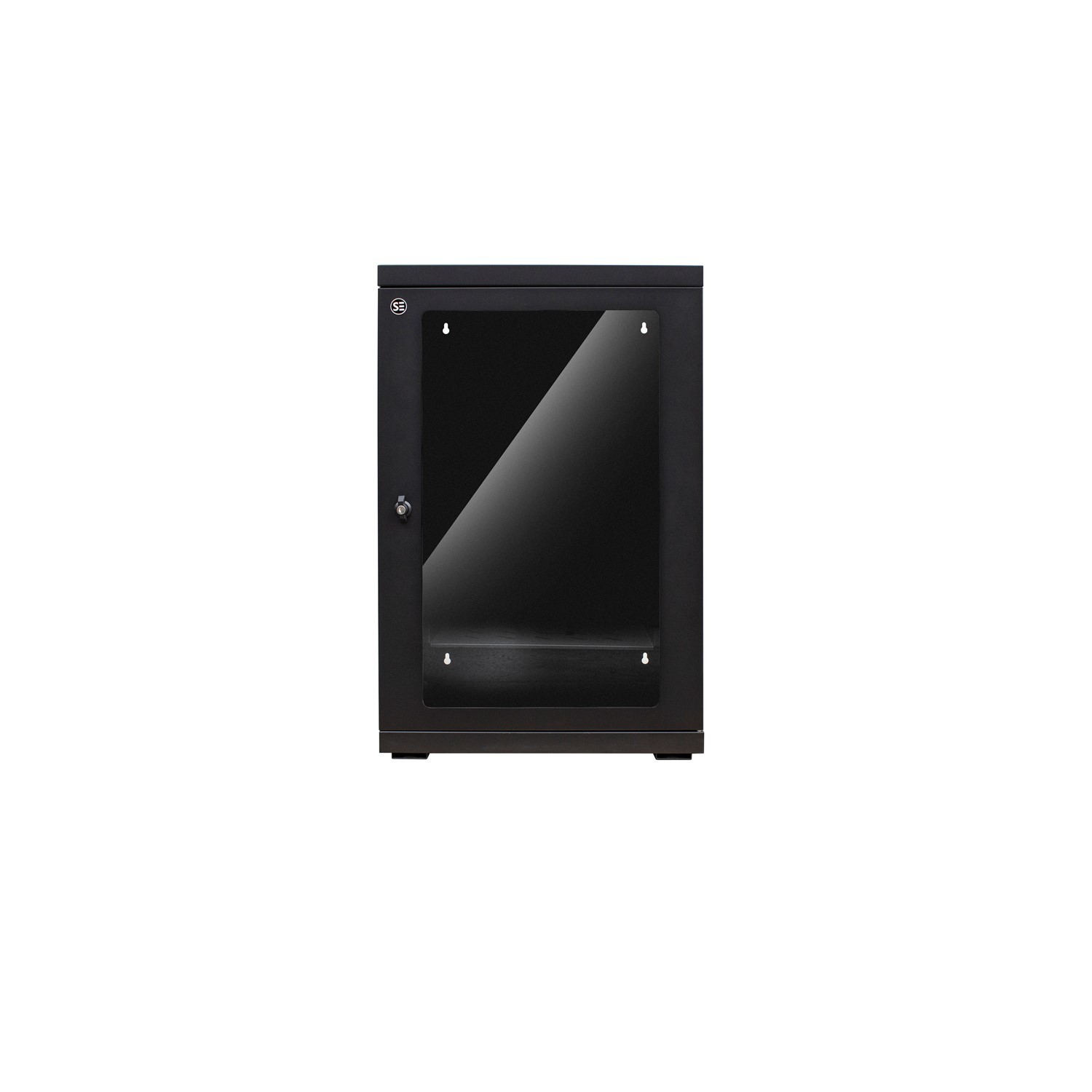 Serveredge 18Ru Fully Assembled Hinged Wall Mounted Server Cabinet - 600W X 550D X 914HIncludes:Toughened Glass DoorQuick Release Lockable Side PanelL-Shaped Vertical Mounting Rails1 X Cantilever Shel