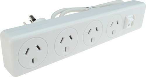 Jackson 4 Outlet Surge Protected Powerboard w/ Master Switch
