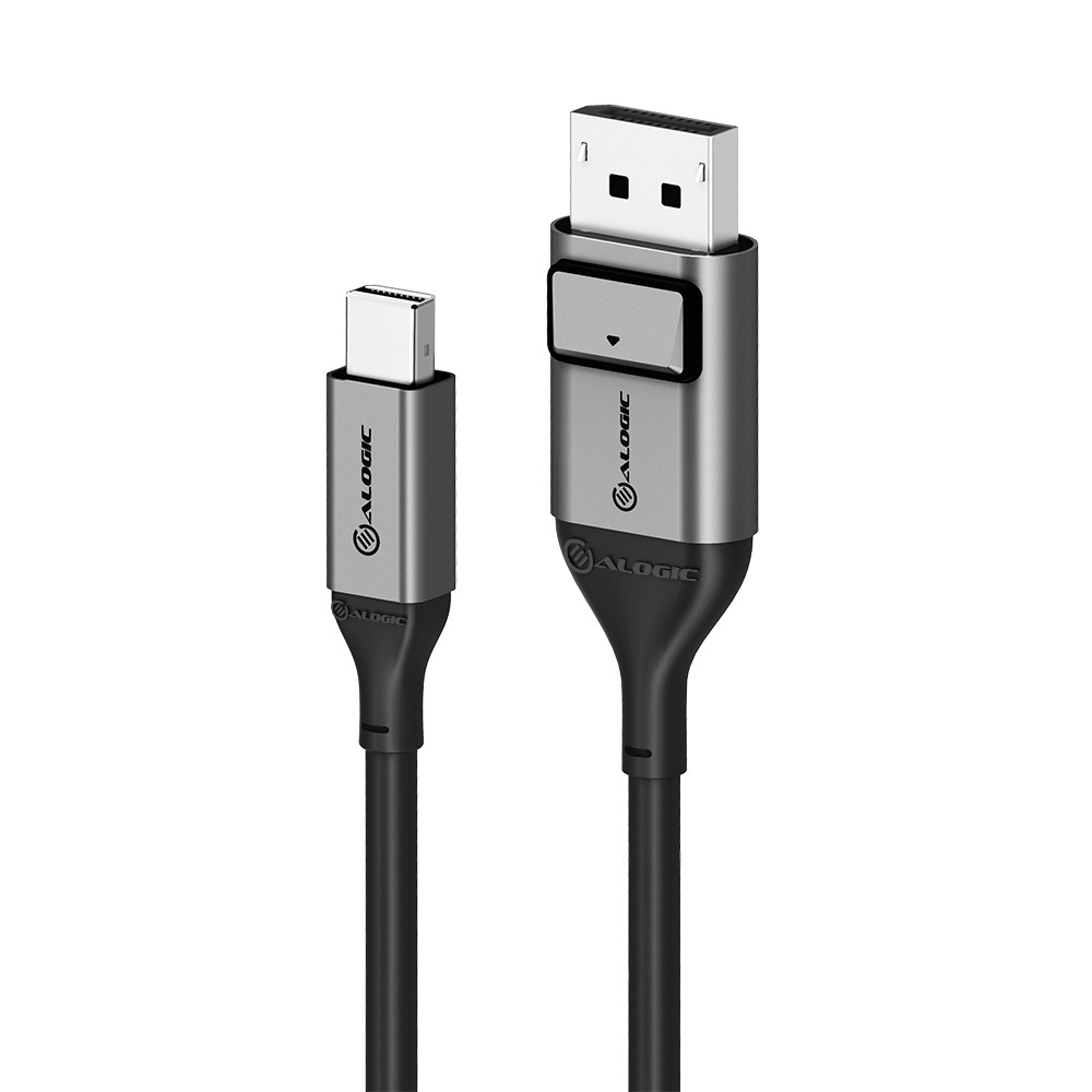 Alogic Ultra 8K Mini DisplayPort To DisplayPort Cable – V1.4 – 2M - Space Grey